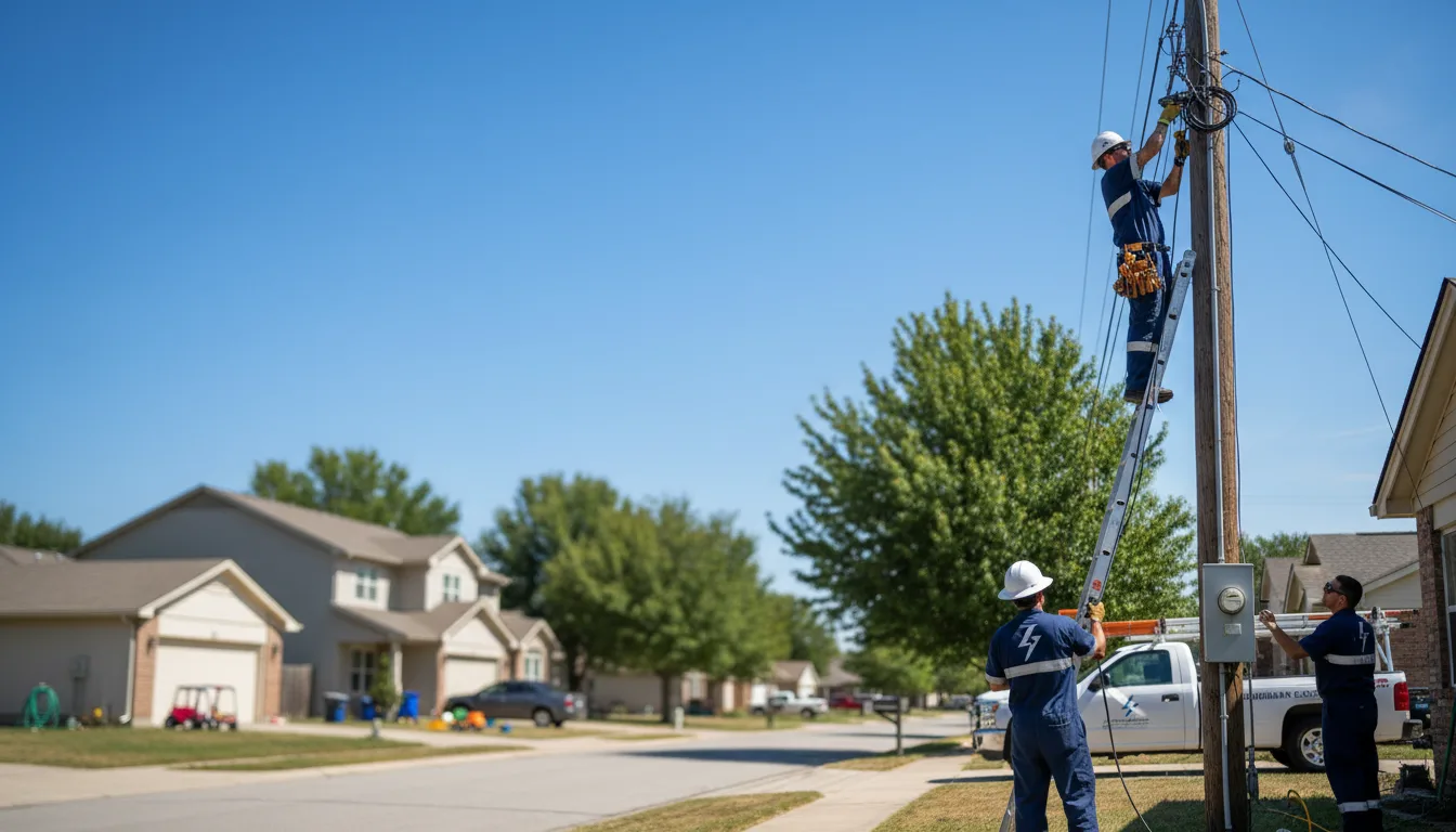 Residential electrician providing installation services in Goodwin, AR